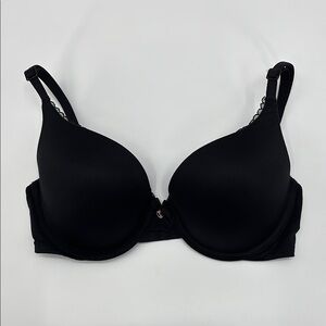 Victoria's Secret Black Padded Bra‎ w/ adjustable convertible straps size 32D